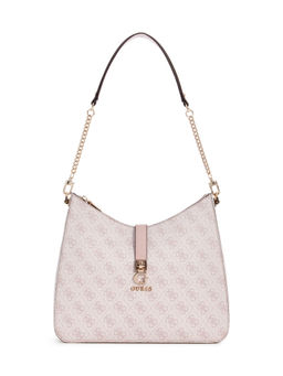 Guess - Orchid Logo Monogram Polyurethane Zamira Hobo Handbag