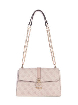 Guess - Orchid Logo Monogram Polyurethane Zamira Convertible Sling Bag