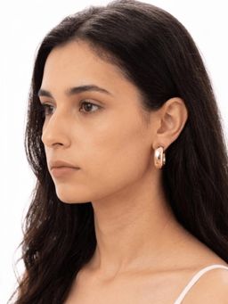 Niscka - Small Size Gold Plated Hoops For Women
