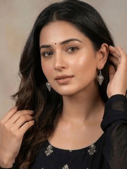 Niscka - Silver Plated Beautiful Trendy Oxidized Earrings