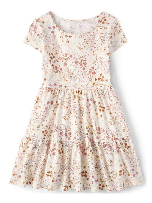 Buy The Children's Place Girls White Floral Printed Dress Online