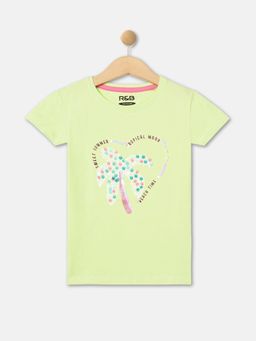 R&B - Printed Regular Girls T-Shirt