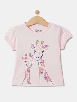 R&B - Printed Regular Girls T-Shirt