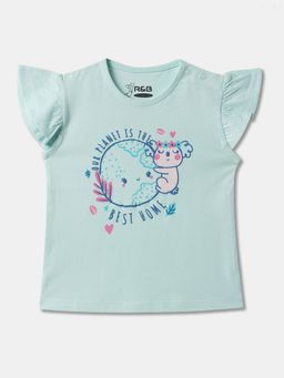 R&B - Printed Regular Girls Top
