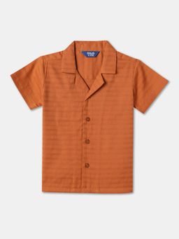 R&B - Self-design (Dobby) Relaxed Boys Shirt