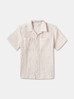 R&B - Seersucker Relaxed Boys Shirt