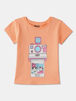 R&B - Printed Regular Girls T-Shirt