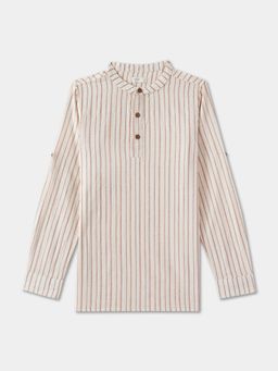 R&B - Vertical Stripes Relaxed Boys Shirt