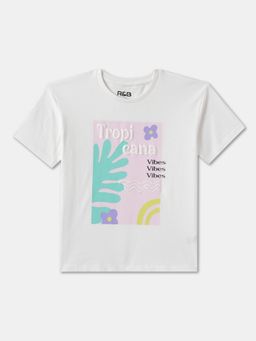 R&B - Printed Regular Girls T-Shirt