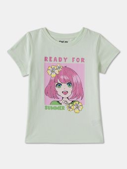 R&B - Printed Regular Girls T-Shirt
