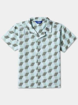 R&B - Geometric Regular Boys Shirt