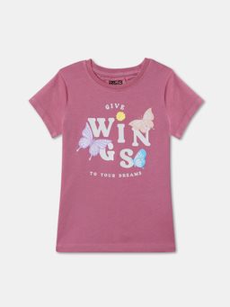 R&B - Printed Regular Girls T-Shirt
