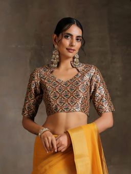 Triyah - Cross Stitch Print Blouse