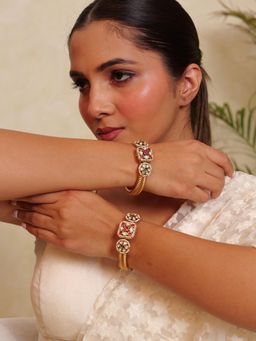 Prestones - Mysuru Polki Maroon Bangles