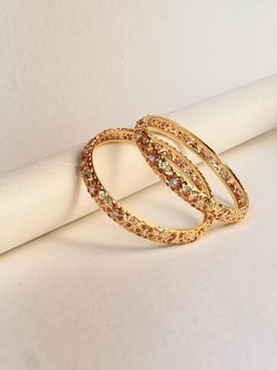 Prestones - Crystal Jadau Multicolour Bangles