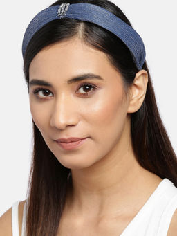 Blueberry - Blue Simar Fabric Hair Band