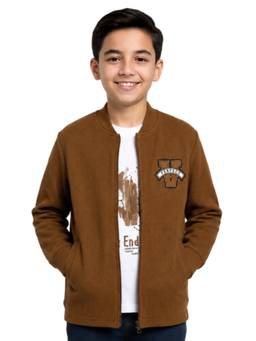 CAVIO - Boys Full Sleeves Bomber Jacket and T-Shirt