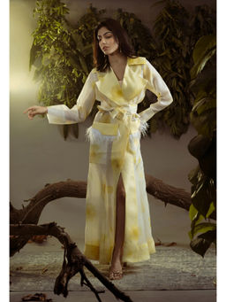 Ruhm - Natural Dandelion: Pure Hand-Weaved Silk Organza Jacket