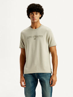 Levi's - Mens Grey Typography Regular Fit T-Shirt