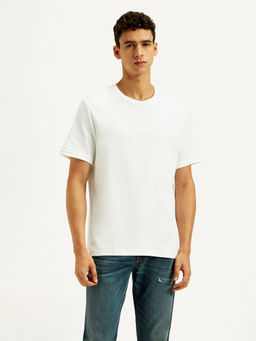 Levi's - Mens White Solid Regular Fit T-Shirt