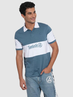 Being Human - Men Blue Fantastic 4 Polo T-Shirt
