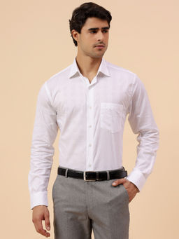 Cantabil - Men White Regular Fit Formal Shirt