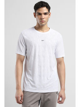 Reebok - Men White Printed T-Shirt