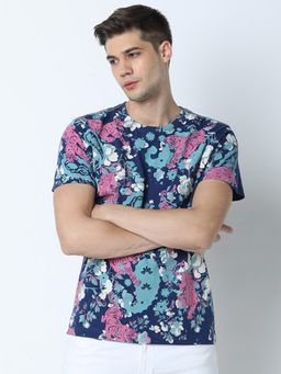 Huetrap - Mens Launch Navy Short Sleeve T-Shirt