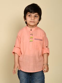 Lil Pitaara - Full Sleeves Pink Kurta