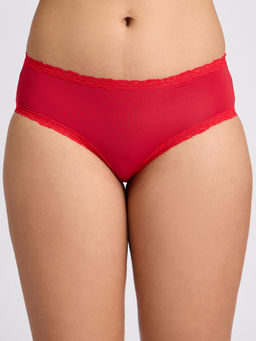 Lola and Mae - C.O.A.T Pack of 1 Printed Microfiber Hipster Panty-Rose LMP1030