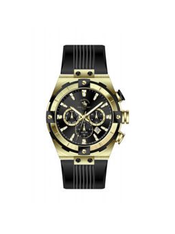 Santa Barbara Polo & Racquet Club - Men Black Quartz Dial Analog Watch (SB1105106) (M)