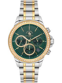 Santa Barbara Polo & Racquet Club - Women Green Quartz Analog Watch (SB1106215) (M)