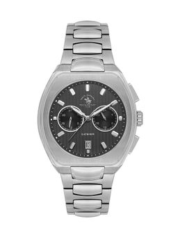 Santa Barbara Polo & Racquet Club - Men Black Quartz Dial Analog Watch (SB1106222) (M)