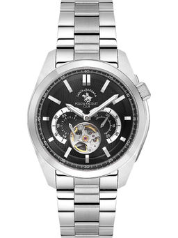 Santa Barbara Polo & Racquet Club - Men Black Quartz Dial Analog Watch (SB1106282) (M)