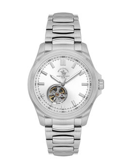 Santa Barbara Polo & Racquet Club - Men Silver Quartz Dial Analog Watch (SB1106291) (M)