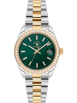 Santa Barbara Polo & Racquet Club - Women Green Quartz Dial Analog Watch (SB4100175) (M)