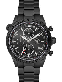 Santa Barbara Polo & Racquet Club - Men Black Quartz Dial Analog Watch (SB5100035) (M)