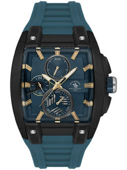 Santa Barbara Polo & Racquet Club - Men Blue Quartz Dial Analog Watch (SB7100024) (M)