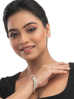 Silk Petalss - Women White Keya Bracelet