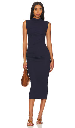Enza Costa - Silk Knit Sleeveless Twist Midi Dress