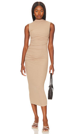 Enza Costa - Silk Knit Sleeveless Twist Midi Dress