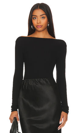 Enza Costa - Silk Knit Boat Neck Top