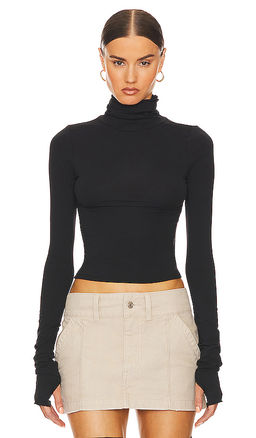 Helsa - Jersey Long Sleeve Turtleneck