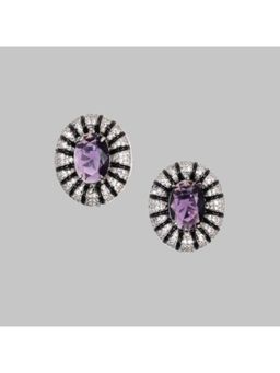 Nayaab by Sonia - Amethyst Aura Studs