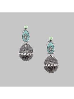 Nayaab by Sonia - Aqua Noir Elegance Drops & Danglers