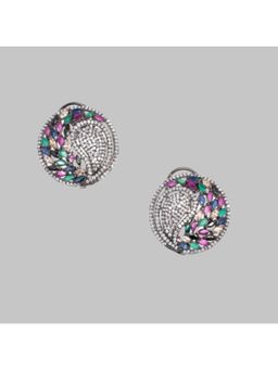 Nayaab by Sonia - Forest Mossy Diamonds Studs