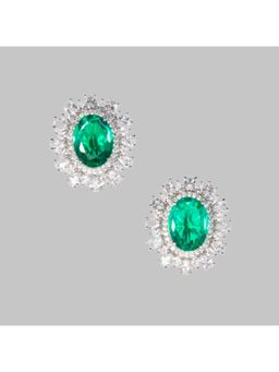 Nayaab by Sonia - Leafy Lustre Ovals Studs