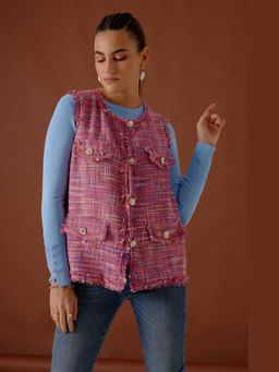 BOHO-CHIC By Sukriti Jain - Womens La Jolie Tweed Blazer