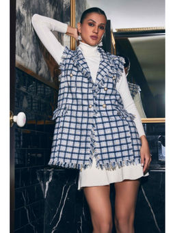 BOHO-CHIC By Sukriti Jain - Womens Tweed Gilet Tweed Waist Coat