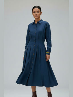 Doodlage - Womens Midnight Blue Cecile Dress